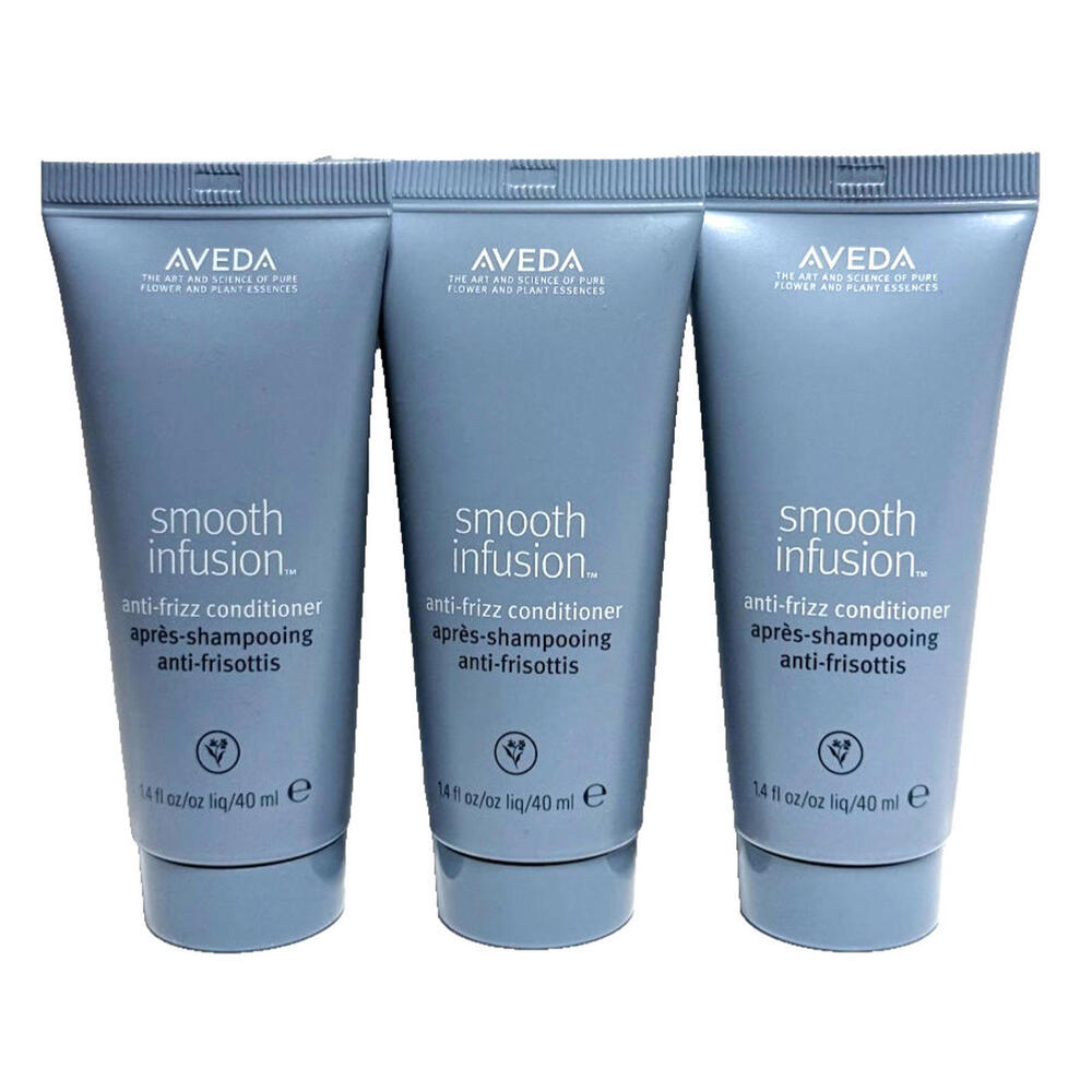 3 X Aveda Smooth Infusion Anti-Frizz Conditioner 1.4oz / 40ml Travel Size NEW